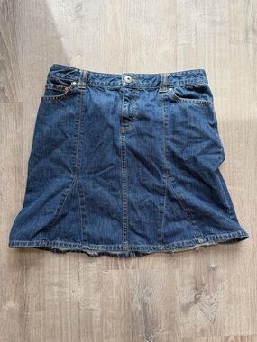 Tommy Hilfiger Dark Blue Denim A-Line Skirt